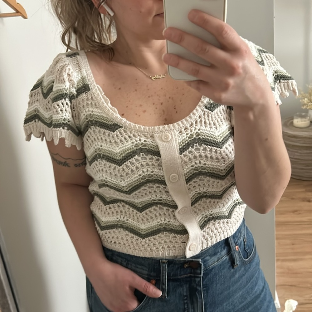 Blu Pepper Crochet Crop Top